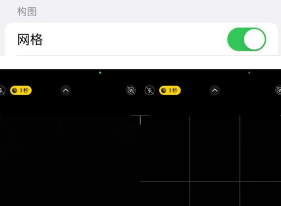 龙港苹果手机维修网点分享iPhone如何开启九宫格构图功能