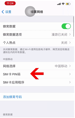 龙港苹果14维修网分享如何给iPhone14的SIM卡设置密码 