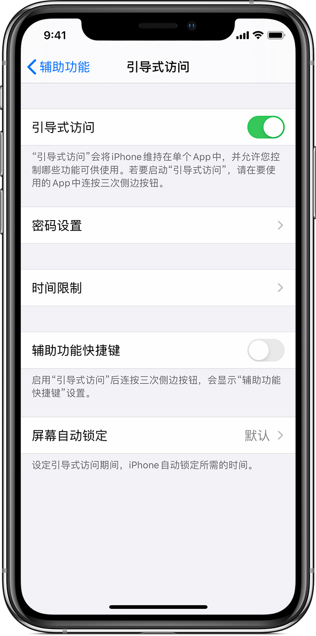 龙港苹果手机维修分享如何在 iPhone 上退出引导式访问 