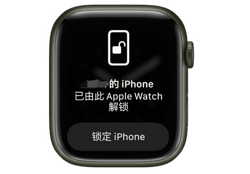 龙港苹果手机维修分享用 AppleWatch 解锁配备面容 ID 的 iPhone方法 